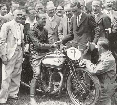 1936 Works Bike With Jimmie Guthrie